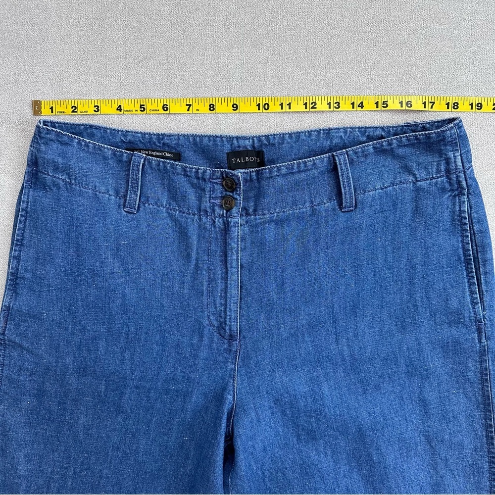Talbots New England Chino Denim Hemp Blend Pants. Size 14. - Picture 6 of 9